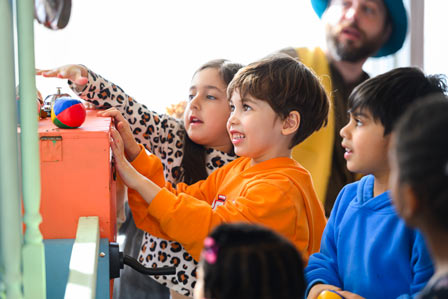children playing with toys