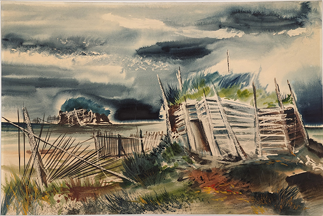 Abandoned Root Cellar, 1969 painting