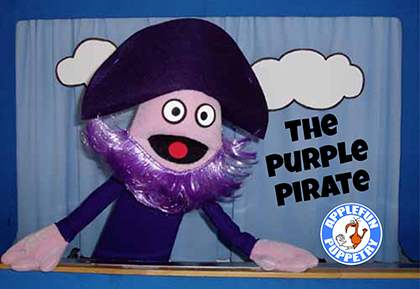 The Purple Pirate puppet