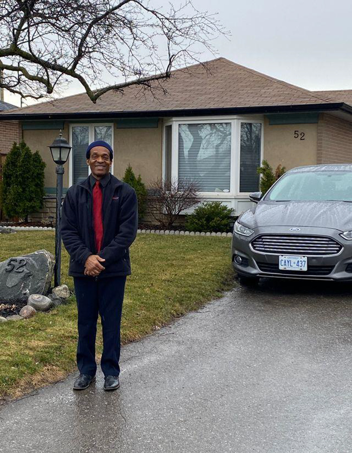 Dwight in a Brampton house