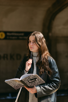 Poet Andrea Josic speaking